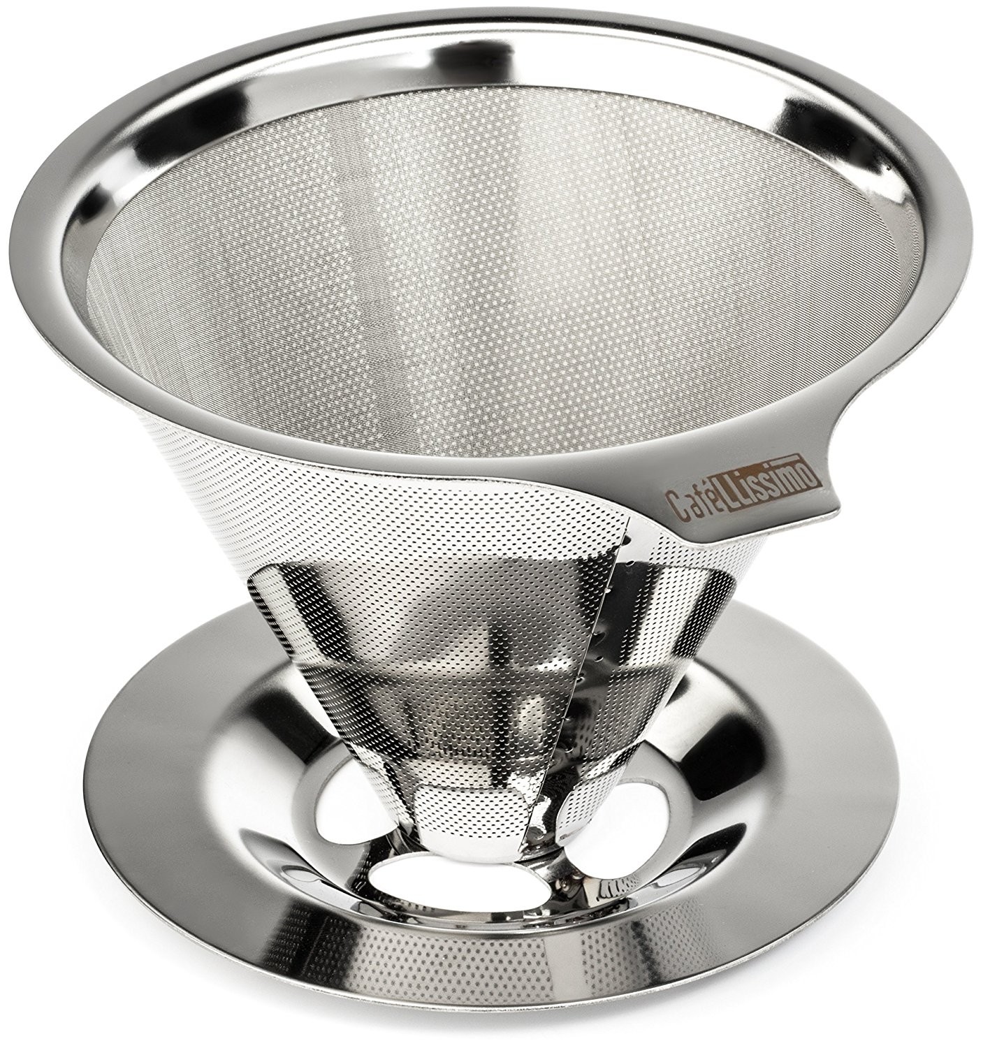 Cafellissimo Paperless Pour Over Coffee Maker - Stainless Steel