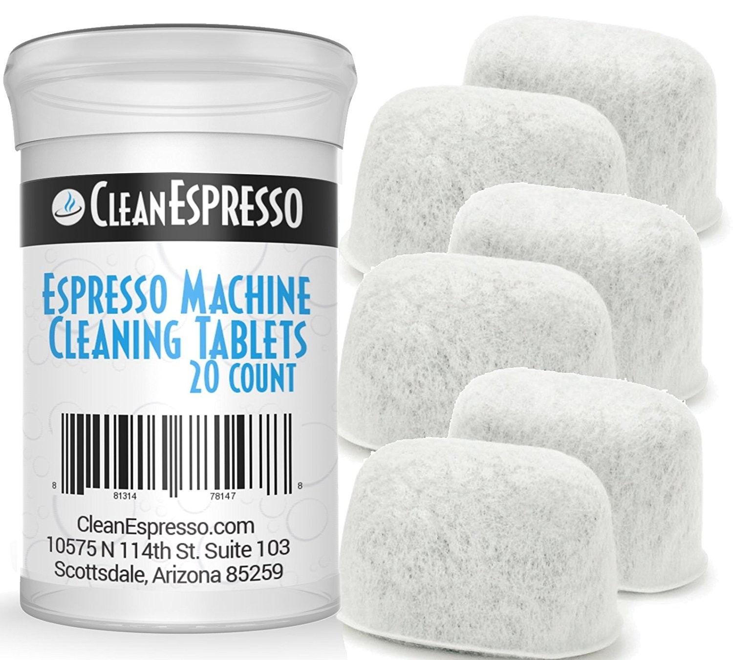 Breville Espresso Machine Cleaning Tablets + 6 Replacement Filters