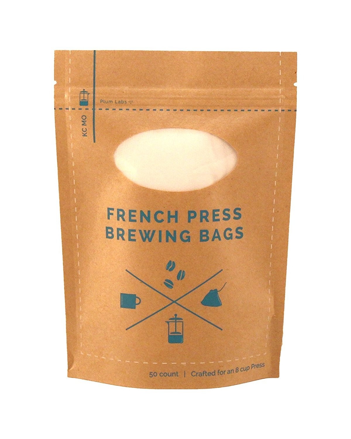 Disposable French Press Brewing Bags - 50 Count
