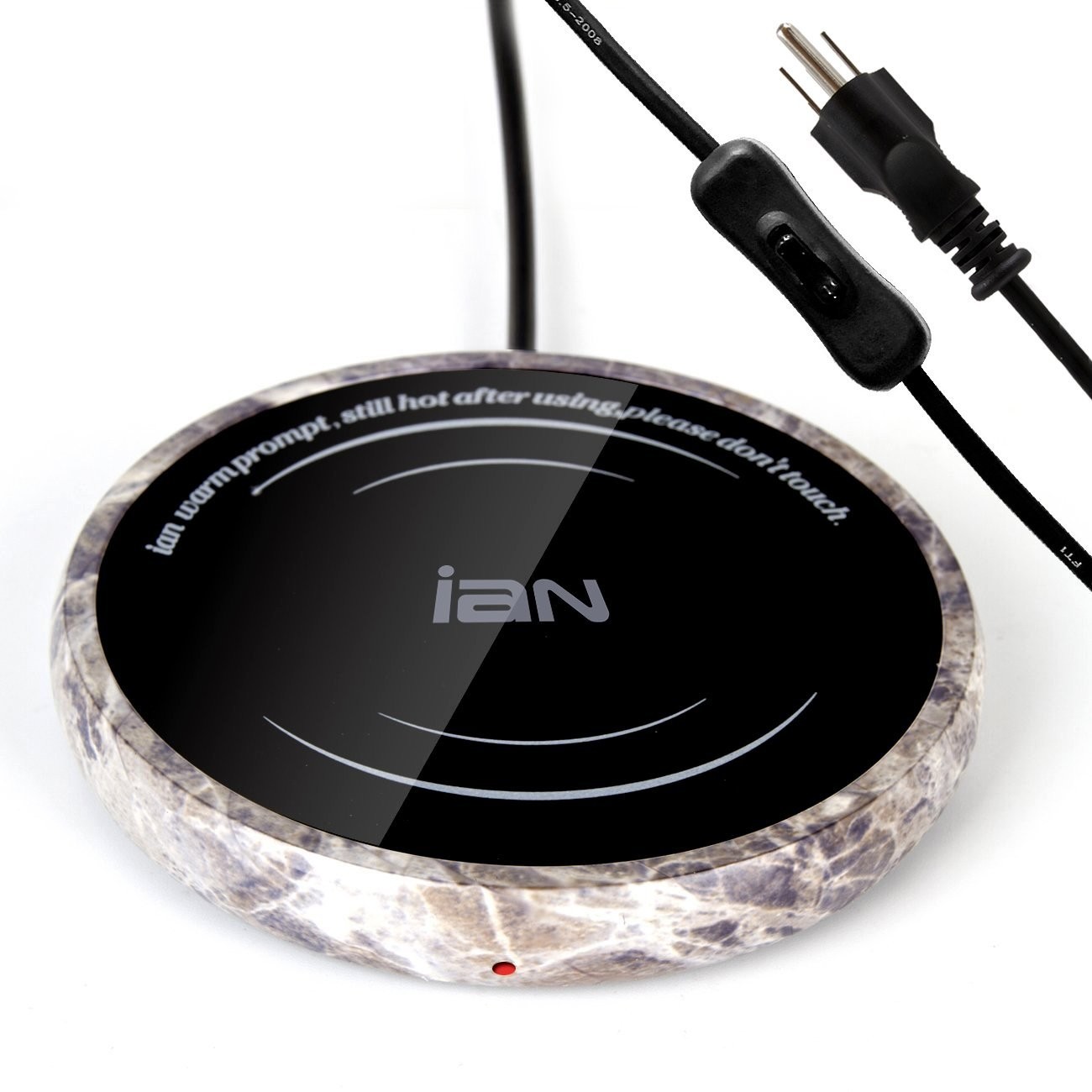IAN Desktop Coffee Mug/Cup Warmer - Stone Grain