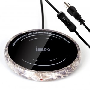 IAN Desktop Coffee Mug/Cup Warmer - Stone Grain